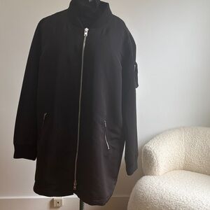 Bomber Style Zip-Up Jacket